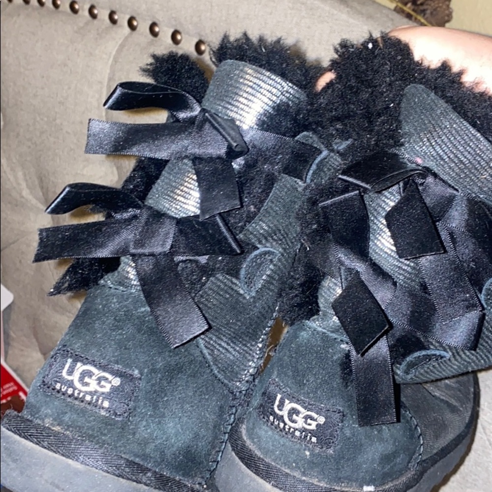 snakeskin bailey bow UGGS